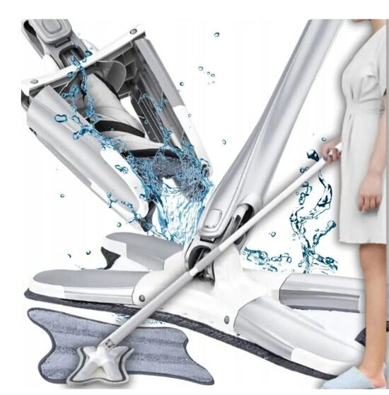 X formos grindų plovimo šluota su priedais, 1 vnt.